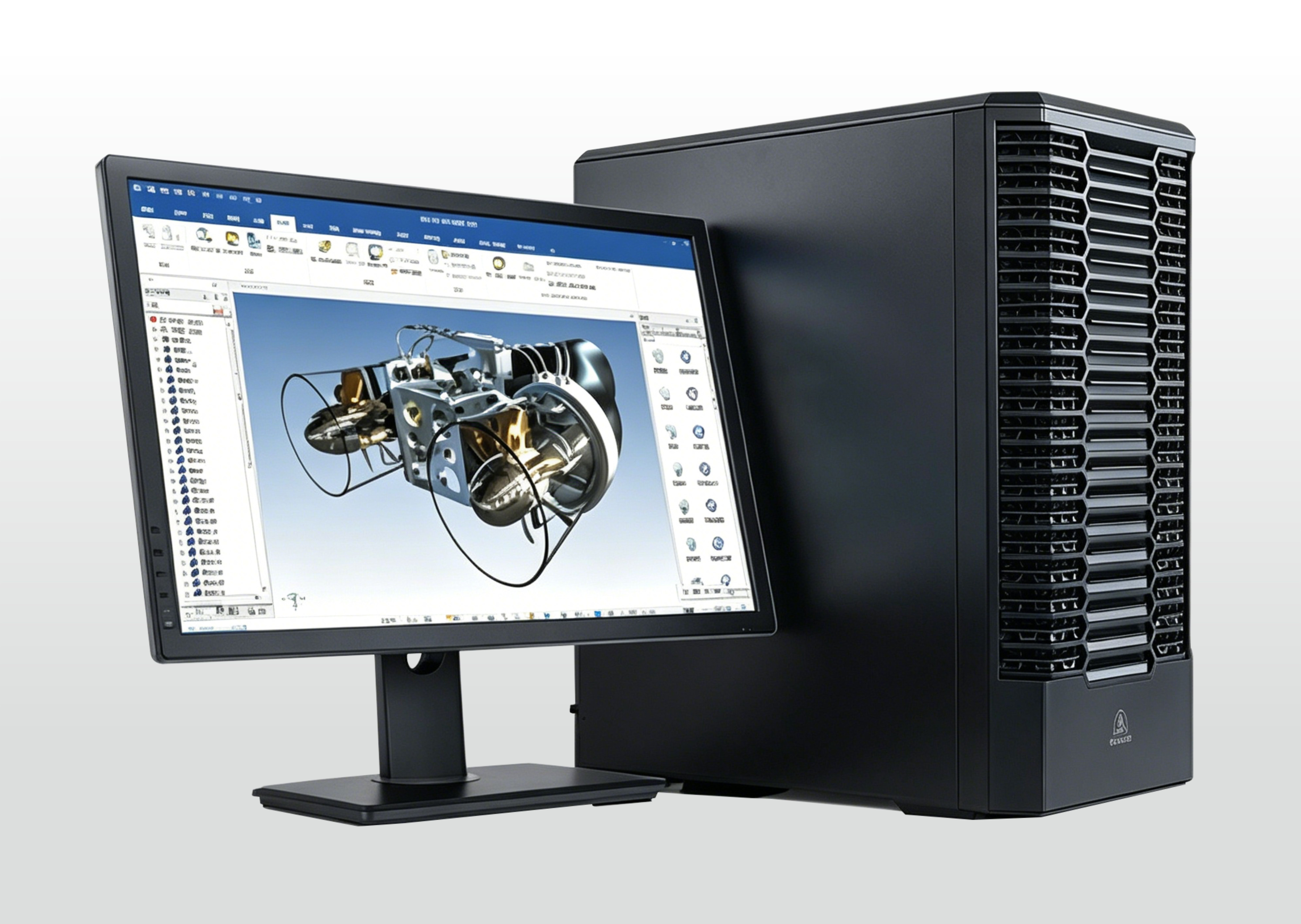 金品 KD7104-CU2 塔式液冷图形工作站